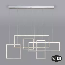 Светодиодная люстра с управлением Wi-Fi и пультом Eurosvet Smart Direct 90278/5 сатин-никель (a048455)