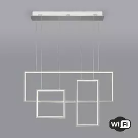 Светодиодная люстра с управлением Wi-Fi и пультом Eurosvet Smart Direct 90278/3 сатин-никель (a048454)