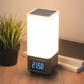 Светодиодная настольная лампа с динамиком Eurosvet 80418/1 серебристый серебристый a045354