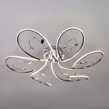 Светодиодная потолочная люстра Eurosvet Venzel 90082/6 хром