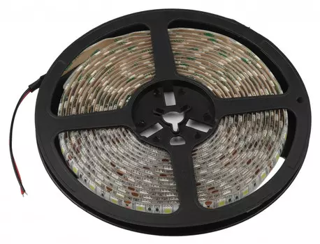 Светодиодная влагозащищенная лента ЭРА 14,4W/m 60LED/m 5050SMD холодный белый 5M KU-5050AD-60D-W Б0044119