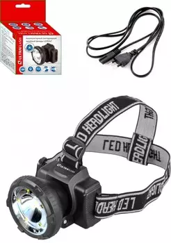 Светодиодный налобный фонарь на аккумуляторе. 2 режима работы. Дальность 150м. Ultraflash LED5367 13350