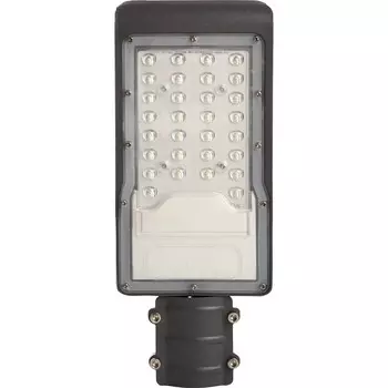 Светодиодный уличный фонарь консольный на столб Feron SP3031 30W 6400K 230V, серый 32576