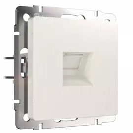 Телефонная розетка RJ-11 (перламутровый рифленый) Werkel WL13-RJ-11 (a040903)