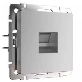 Телефонная розетка RJ-11 (серебряный) Werkel WL06-RJ-11 (a029833)