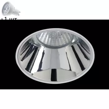 Точечный светильник с лампочкой CRYSTAL LUX CLT 050C1 WH-CH+Lamps