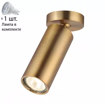 Точечный светильник со светодиодной лампочкой GU10, комплект от Lustrof. №258509-694182