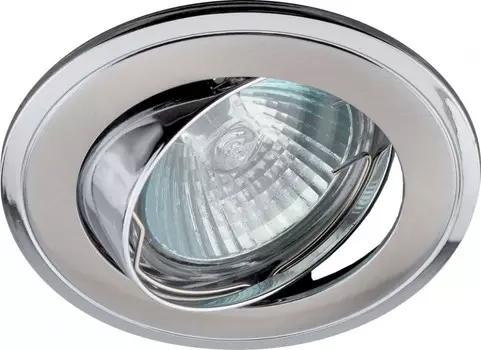 Точечный встраиваемый литой поворотный светильник Эра KL22 А SN/CH C0043709