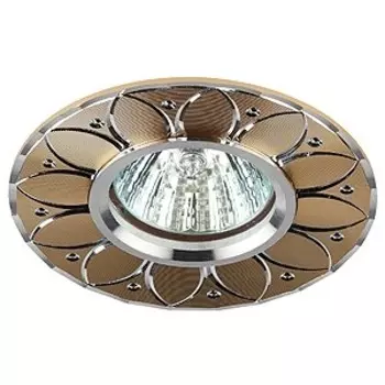 Точечный встраиваемый литой светильник Эра KL42 SL/GD Б0003848