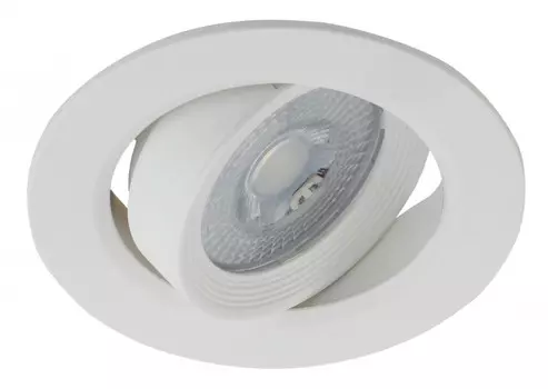 Точечный встраиваемый поворотный светодиодный светильник Эра KL LED 22A-5 4K WH Б0037037