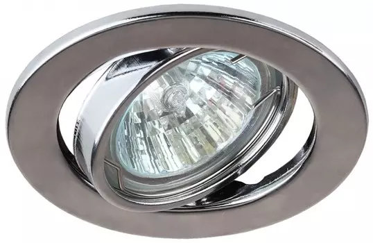 Точечный встраиваемый штампованный поворотный светильник Эра ST2A CH C0043807