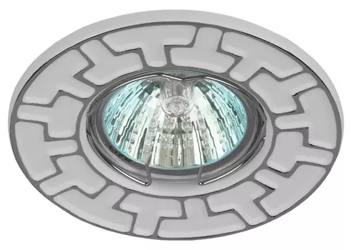 Точечный встраиваемый штампованный светильник Эра ST5 CH/WH Б0036484