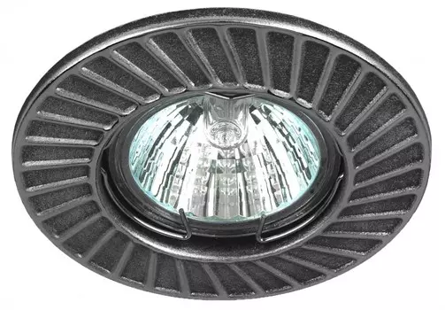 Точечный встраиваемый штампованный светильник Эра ST6 CH/BK