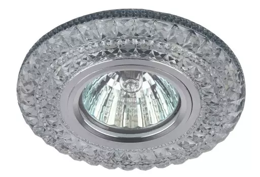 Встраиваемый светильник cо LED подсветкой Эра DK LD3 SL/WH+BL (Б0019203)