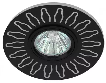 Встраиваемый светильник c LED подсветкой Эра DK LD31 BK (Б0036499)