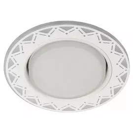 Точечный встраиваемый светильник cо светодиодной подсветкой ЭРА DK LD27 WH/WH Б0037388