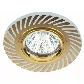 Встраиваемый светильник c LED подсветкой Эра DK LD39 WH/GD (Б0037377)