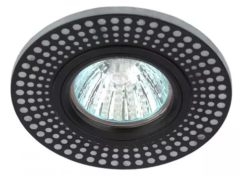 Встраиваемый светильник c LED подсветкой Эра DK LD41 WH/BK (Б0037383)