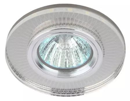 Точечный встраиваемый светильник cо светодиодной подсветкой Эра DK LD44 SL 3D Б0037355
