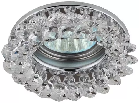 Точечный встраиваемый светильник Эра DK16 CH/WH C0044737