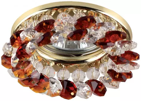 Точечный встраиваемый светильник Эра DK16 GD/WH/T C0043751