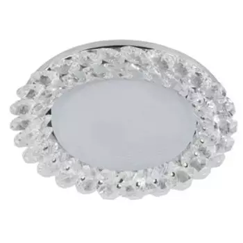 Точечный встраиваемый светильник под лампу Gx53 Эра DK84 CH/WH Б0020573