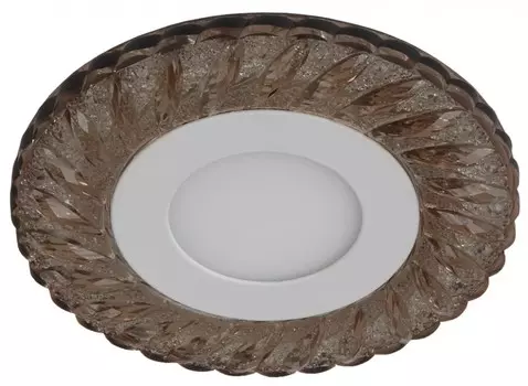 Встраиваемый светильник c LED подсветкой Эра DK LED 15 CHP/WH (Б0036496)