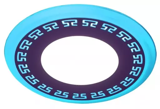 Встраиваемый светильник c LED подсветкой Эра DK LED 12-6 BL (Б0030396)