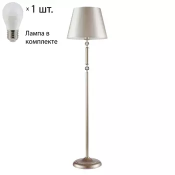 Торшер Crystal Lux с лампочкой Flavio PT1 Gold+Lamps E27 P45