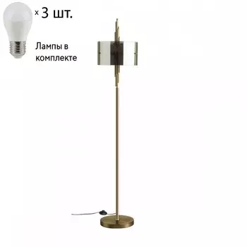 Торшер Odeon Margaret с лампочками 4895/3F+Lamps E27 P45