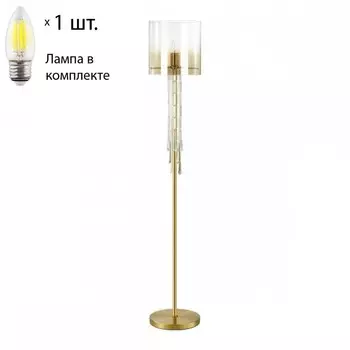 Торшер Odeon Nicole с лампочкой 4886/1F+Lamps E27 Свеча