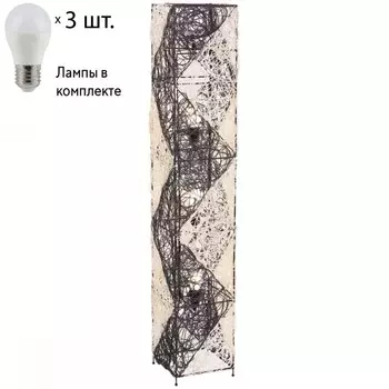 Торшер с лампочками Velante 585-725-03+Lamps E27 P45