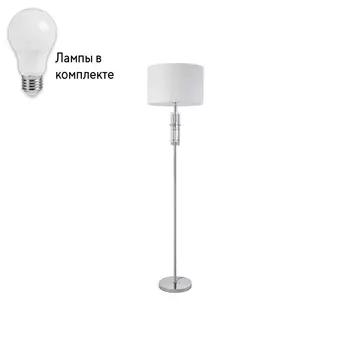 Торшер с лампочкой Arte lamp A4097PN-1CC+Lamps