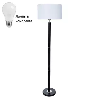 Торшер с лампочкой Arte lamp A5029PN-1SS+Lamps