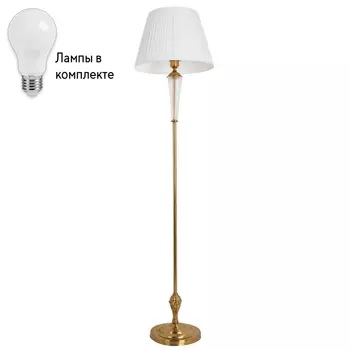 Торшер с лампочкой Arte lamp A7301PN-1PB+Lamps