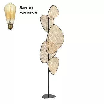 Торшер с Led лампочками в комплекте Wertmark WE520.03.715+Lamps