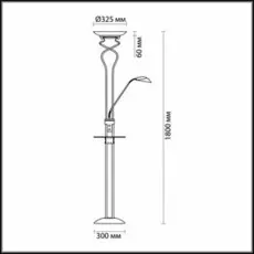 Торшер со столиком и диммером 2486/F о Odeon Light Axton