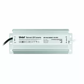 Трансформатор для светодиодной ленты 12V, 60W, IP67 Uniel UET-VAJ-060A67 - (10588)