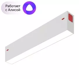 Однофазный LED светильник 9W 3000-6000К для трека с поддержкой ''Алиса'' Denkirs DK8003-WH