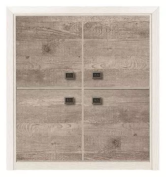 Тумба Коен КОМ 4D BlackRedWhite 70002211, КОМ 4D