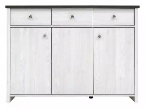 Тумба Порто KOM3D3S BlackRedWhite 70003199, KOM3D3S