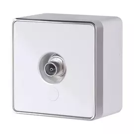 TV розетка накладная оконечная (белый) Werkel Gallant WL15-21-01 (a036768)