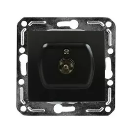 TV розетка одноместная TV (черный) Volsten Magenta V01-14-T11-M (10003)