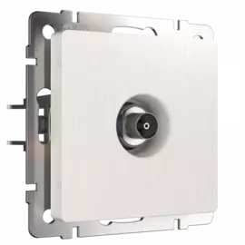 ТВ-розетка оконечная (перламутровый рифленый) Werkel W1183013