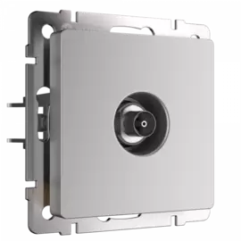 ТВ-розетка оконечная (серебряный) Werkel W1183006