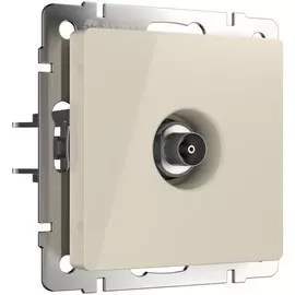 ТВ розетка оконечная (слоновая кость) Werkel W1183003