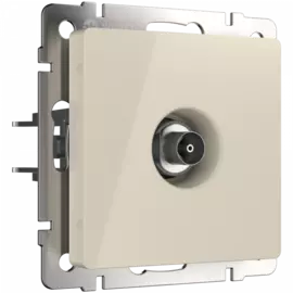 ТВ-розетка оконечная (слоновая кость) Werkel WL03-TV-ivory (a028898)