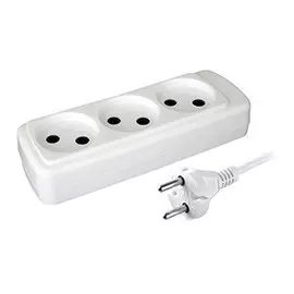 Удлинитель бытовой без заземления Volsten УХ6-103 (1,5м ШВВП) удлинитель 31029 (12421)