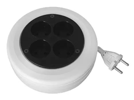 Удлинитель Рулетка без заземления Volsten (УХ10-104 (3м ПВС)) удл.рулетка 16001 (12430)