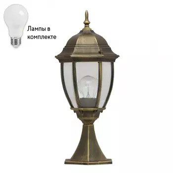 Уличный ландшафтный фонарь с лампочкой DeMarkt 804040301+Lamps